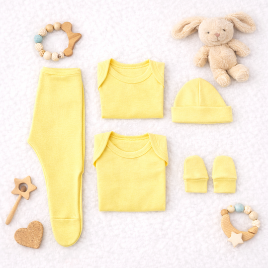 AJUARES ALGODON COMPLETO 5 PIEZAS 💕