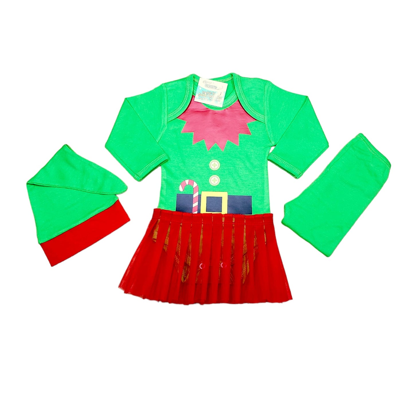 Conjunto navidad duendecita