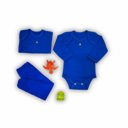 👶Conjunto 1 Body + 1 Camiseta + 1 Panty Infantil