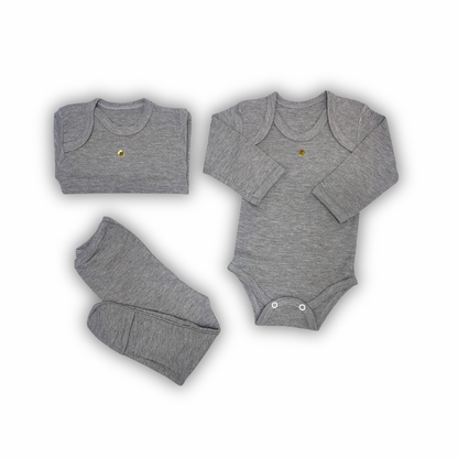 👶Conjunto 1 Body + 1 Camiseta + 1 Panty Infantil