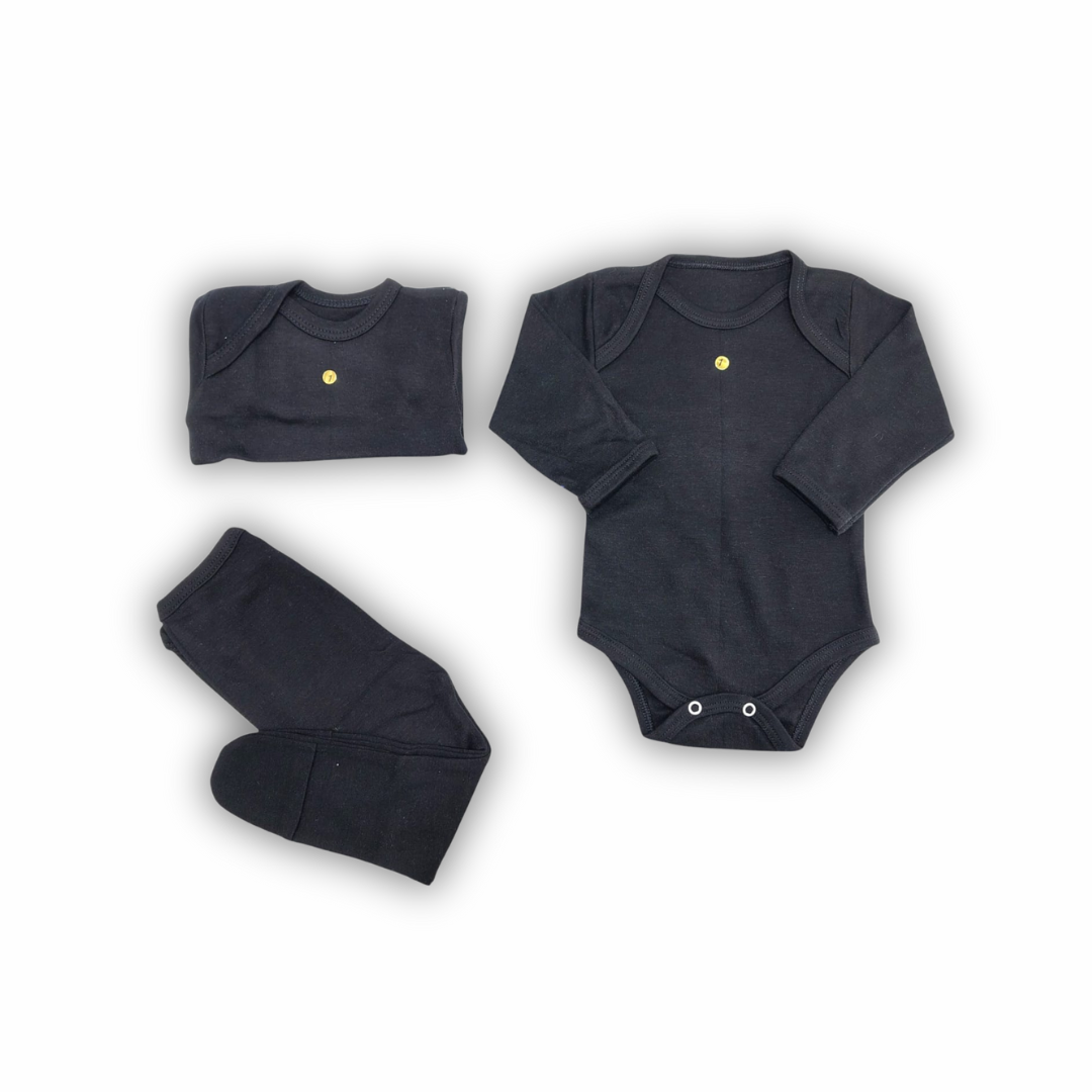 👶Conjunto 1 Body + 1 Camiseta + 1 Panty Infantil