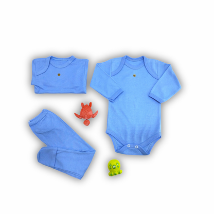 👶Conjunto 1 Body + 1 Camiseta + 1 Panty Infantil