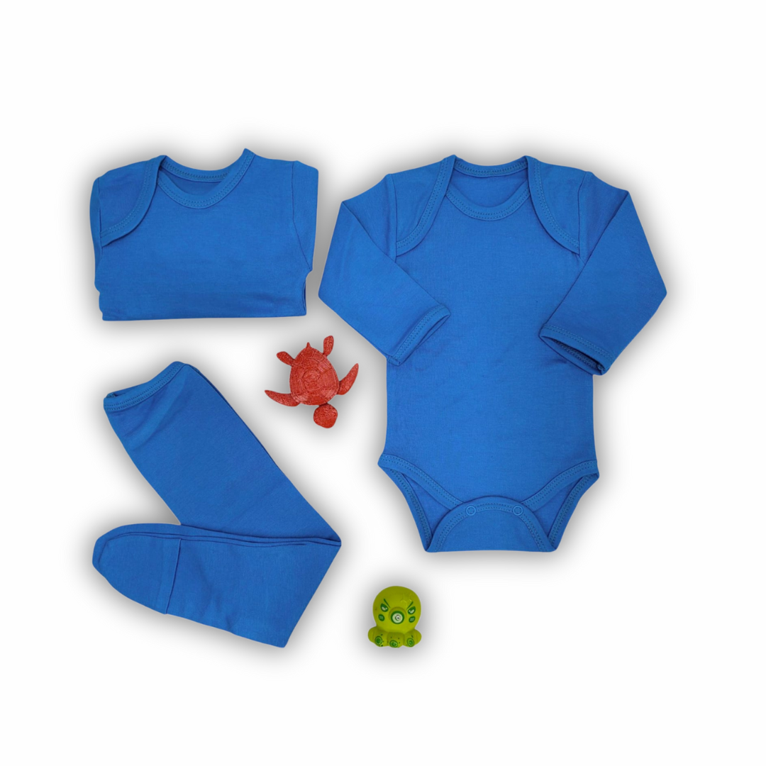 👶Conjunto 1 Body + 1 Camiseta + 1 Panty Infantil