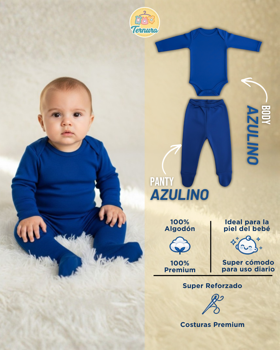 👶Conjunto Body + Panty Infantil