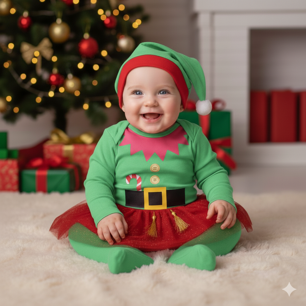 Conjunto navidad duendecita