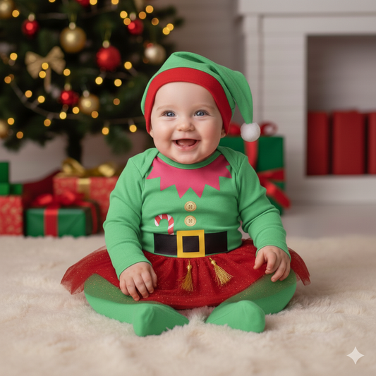 Conjunto navidad duendecita