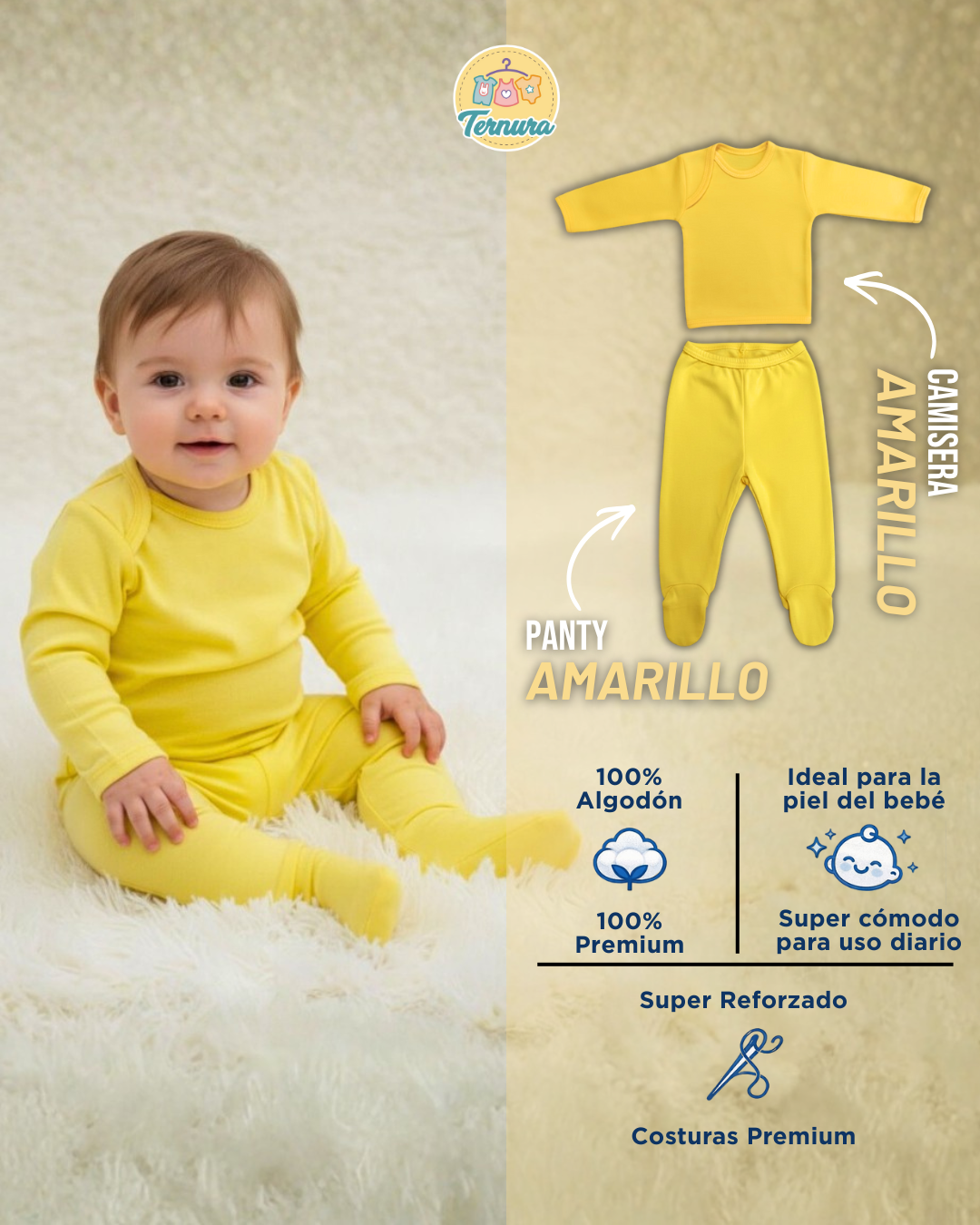 👶Conjunto Panty + Camiseta Infantil