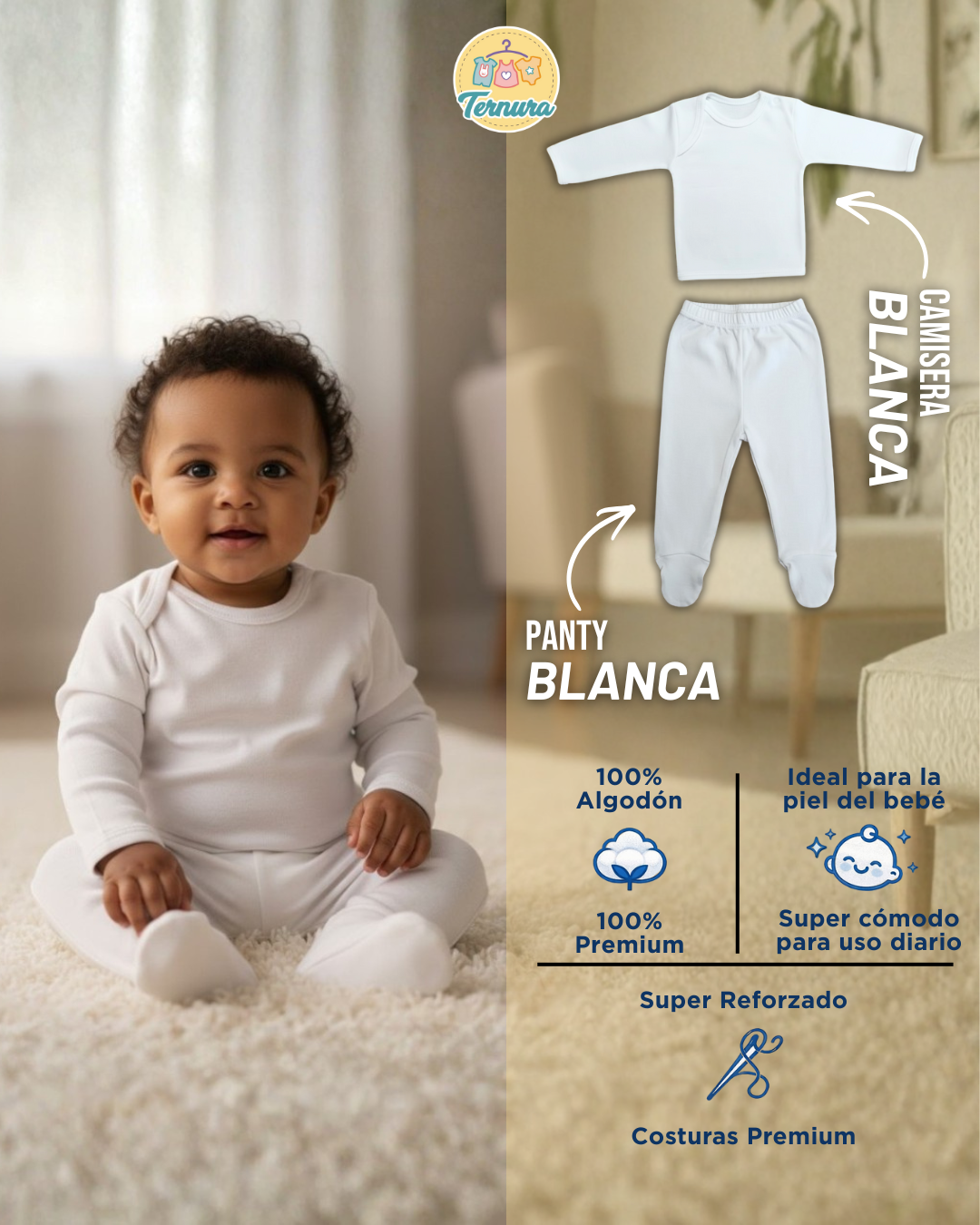 👶Conjunto Panty + Camiseta Infantil