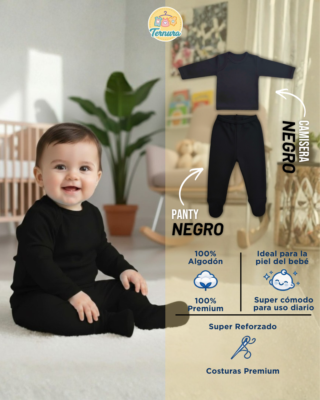 👶Conjunto Panty + Camiseta Infantil