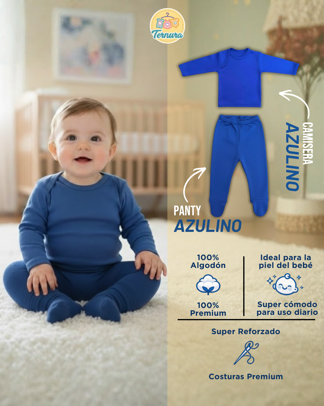 👶Conjunto Panty + Camiseta Infantil